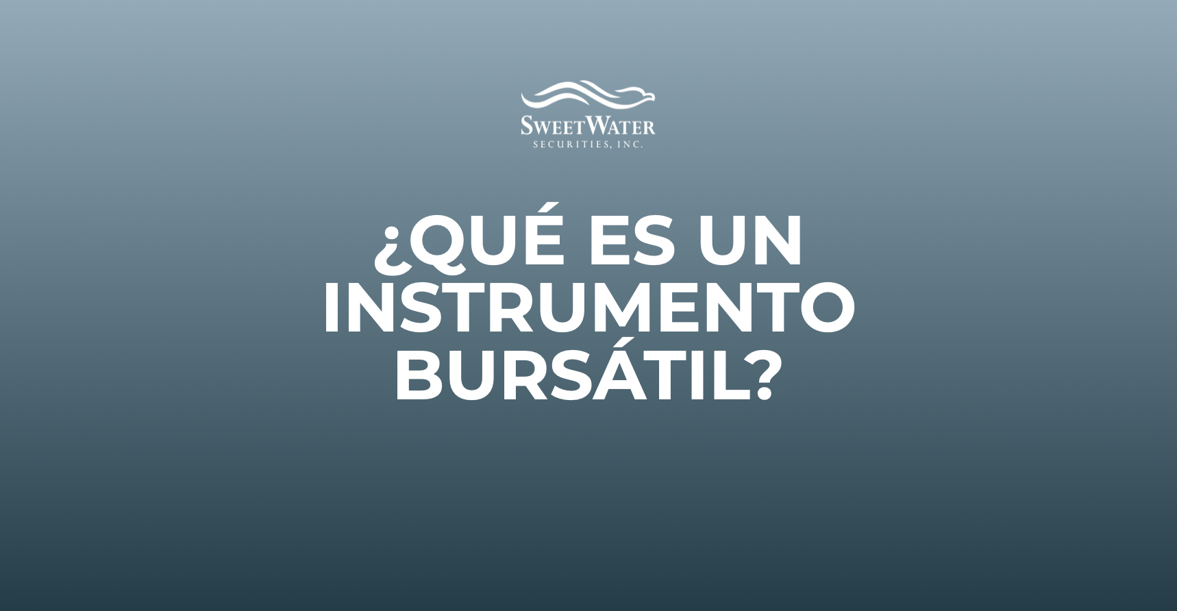 SWS - Educacion Financiera - Qué es un instrumento bursátil